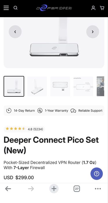 Deeper Connect Pico Set (DPN) – stare foarte buna!