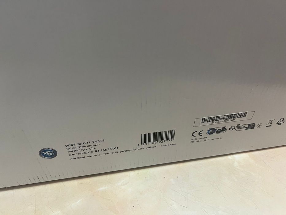 Friteuză cu aer cald WMF Multi Taste , 1kg, 1550W, negru-argintiu