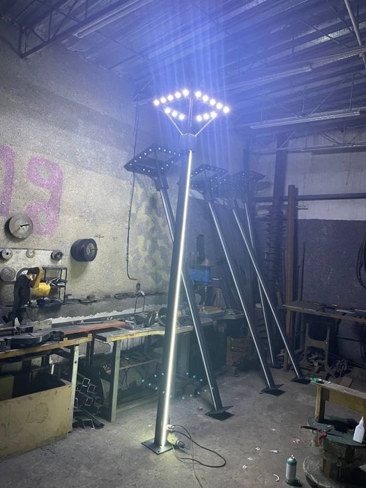 Столб LED садовово парковый 50+50 ват