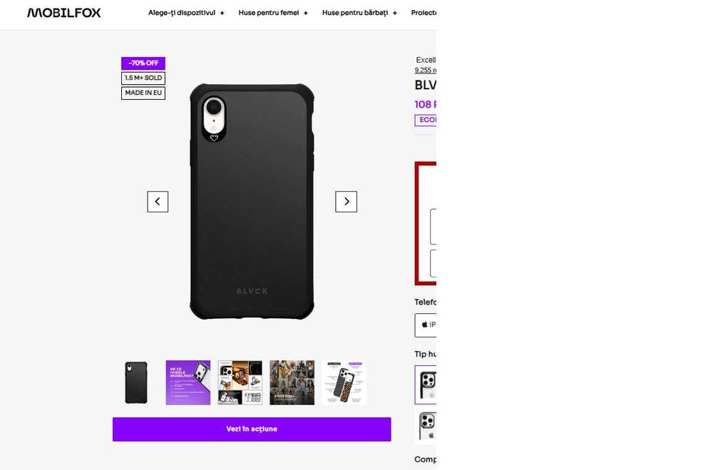 Husa telefon Iphone XR Mobilfox BLVCK