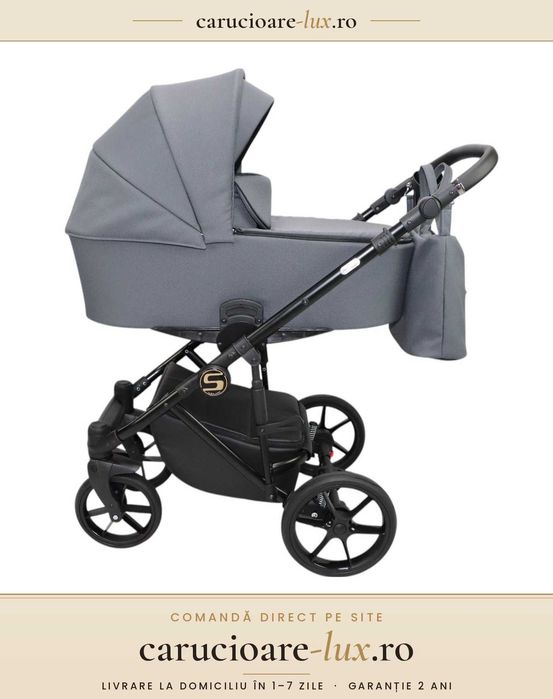 Cărucior 4 în 1 Sojan Stilo Standard Gri – carucioare-lux.ro