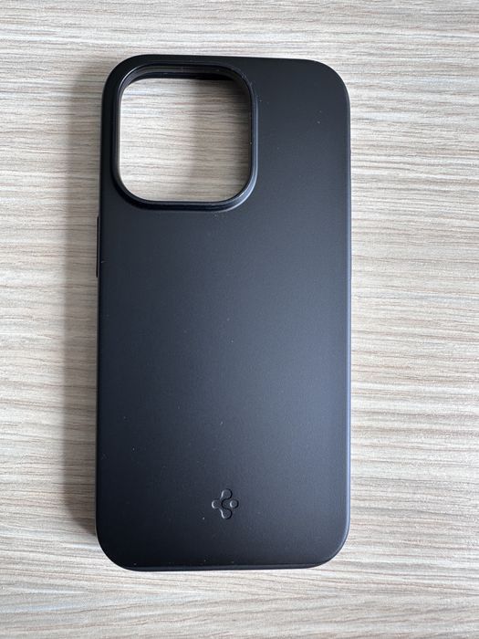 Husa Spigen Thin Fit Black Iphone 14 PRO + Portofel Magsafe