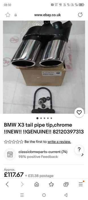 Evacuare toba finala Bmw X3 originala