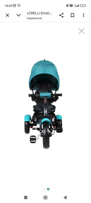 Детска триколка Lorelli neo, green luxe