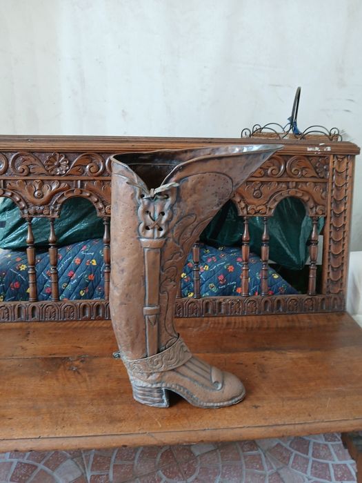 Cizma din arama/cupru pentru decor