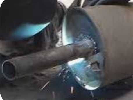 Ремонт глушителей. Сварка: Аргон, полуавтомат