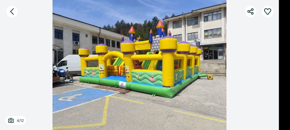 Надуваем батут,пързалка,център, атракцион