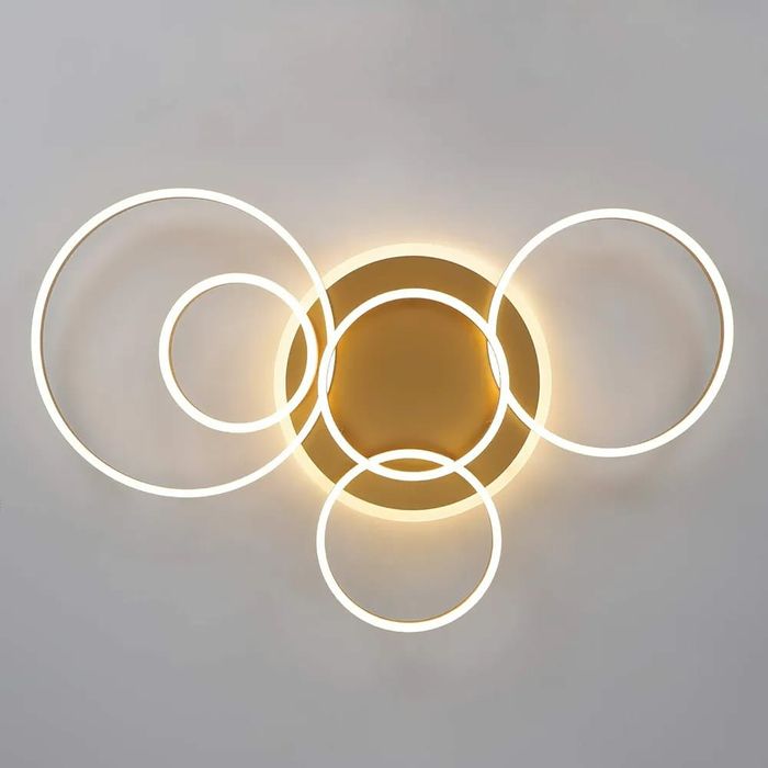 Plafoniera led 6 inele