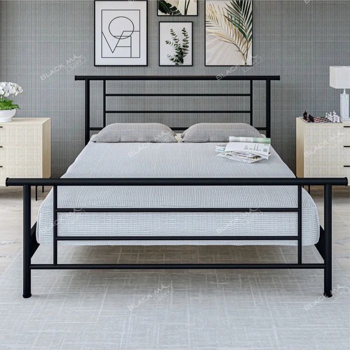 Металлическая кровать TERRA | Двуспальная лофт кравать | Temir kalavat