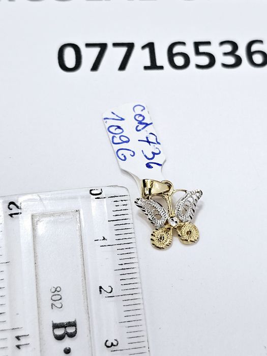 Vand pandantiv din aur 14 k 1.09 g cod 736