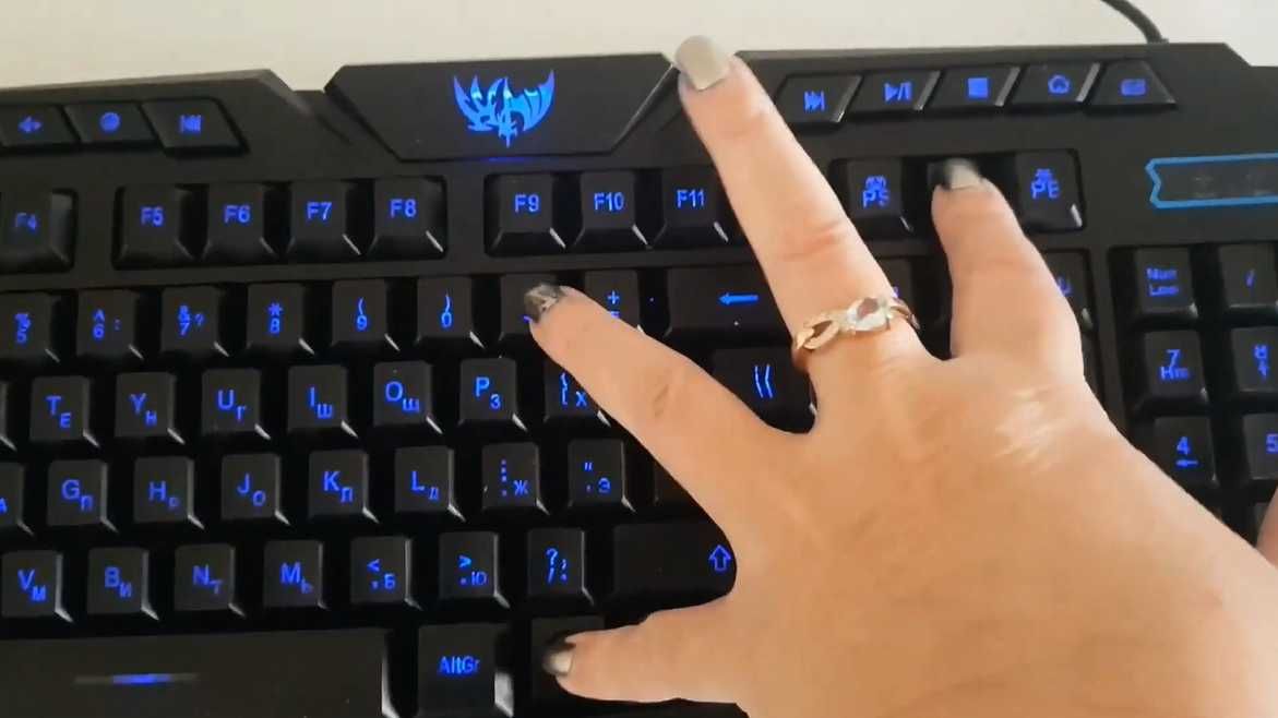 Нова клавиатура с usb мишка, геймърска клавиатура с подсветка AT-V100 ...