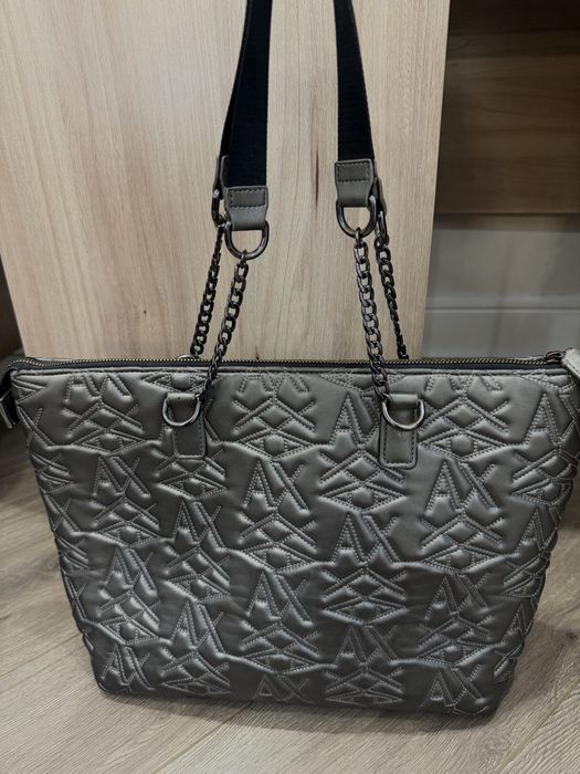 Сумка Armani Exchange серебристая