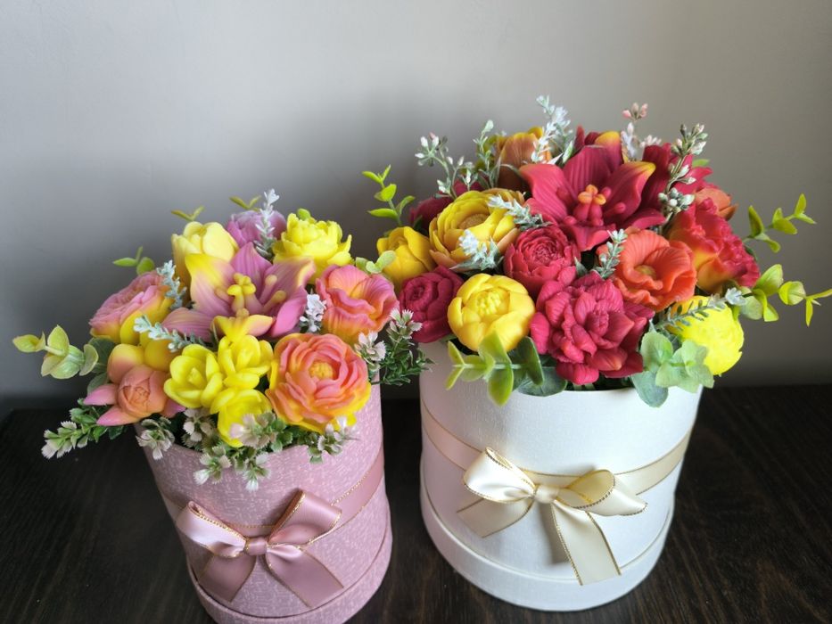 Сапунени цветя букети