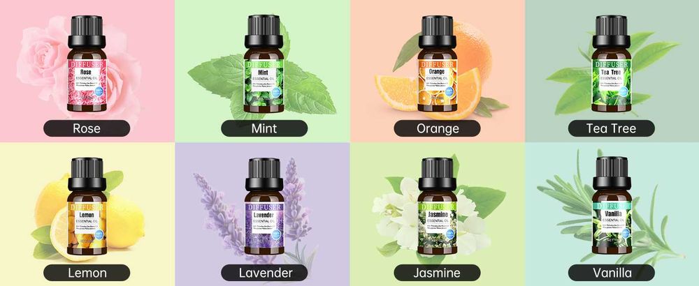 RGB 500ml Арома Дифузер с дистанционно, 8 Етерични масла