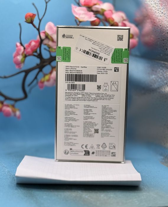НОВО!!! OPPO Reno14 FS 5G, 12GB, 512GB, Opal Blue