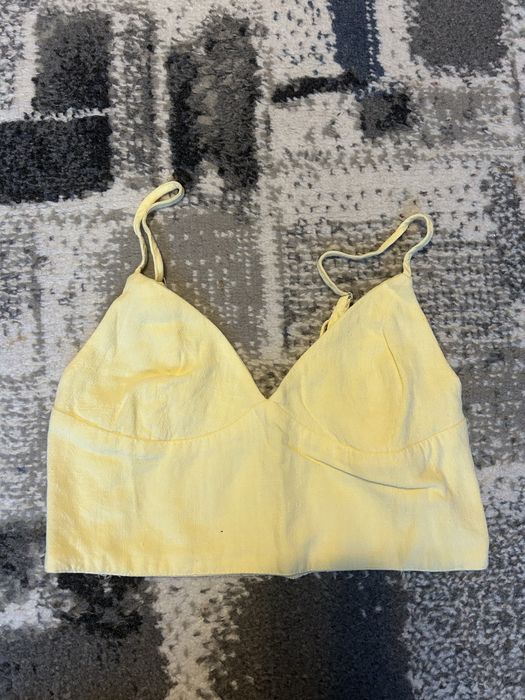 Crop top galben