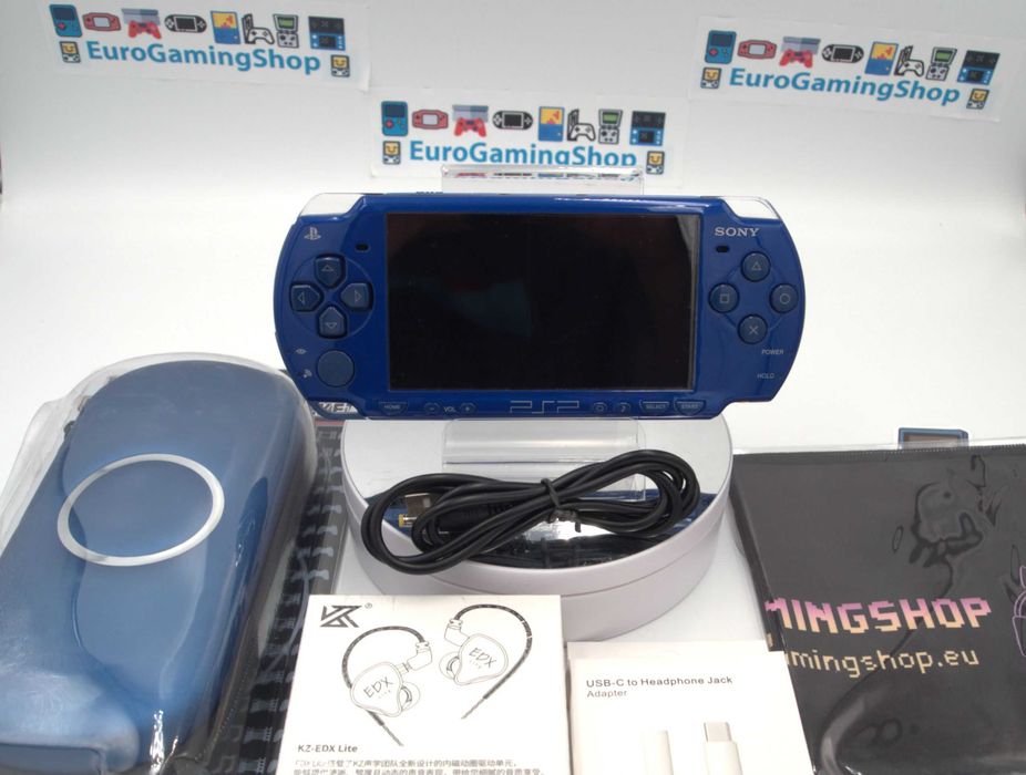 Sony PSP 2000 Met.Blue/CFW 6.60/64GB/50Jocuri, imp. Jap [JP16PSP2-01]