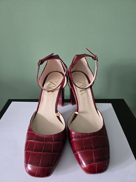 Кожени дамски обувки Zara 38 номер