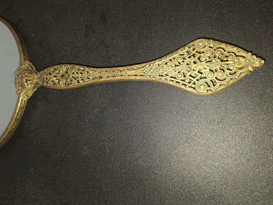 Френско старо бронзово огледало