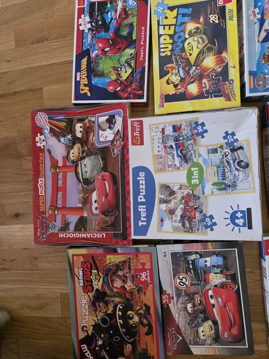 Детски пъзели 3,4, 5, 6+, Spiderman Ben Ten Paw patrol, Car