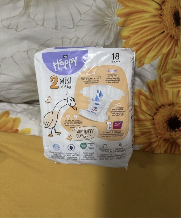 Pampers happy nr 2 (3-6kg) 18 bucati per bax disponibile 8 bax-uri