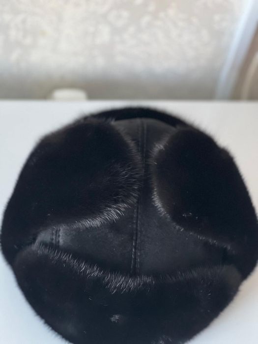 Шапка ушанка норковая