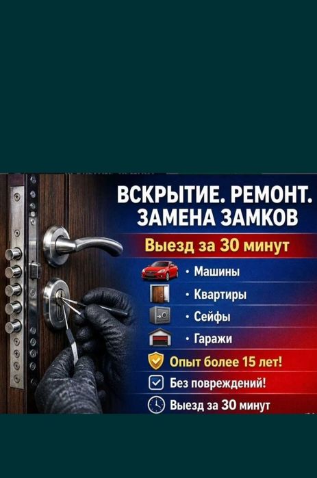 Есік ашу. Вскрытие замков без повреждений