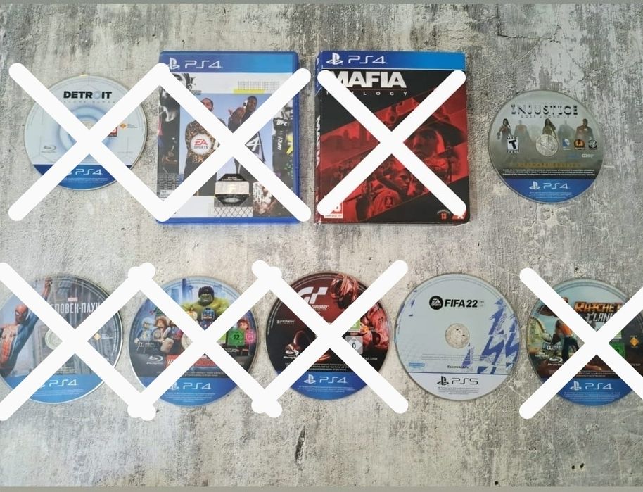 Продам игры диски на Play Station 4 (б/у)