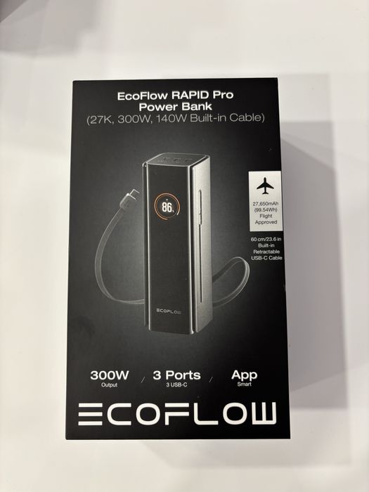 Vand Powerbank ECOFLOW Rapid Pro, 27k mAh, 300W output
