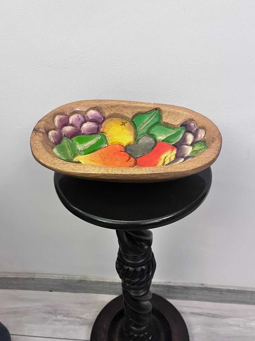 Fructiera , centru de masa , platou rustic figurina bibelou vechi  bibelouri ieftin