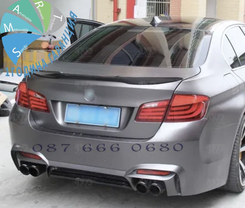 Лип спойлер багажник BMW F10 5 сериа lip spoiler M бмв ф10 M4 style