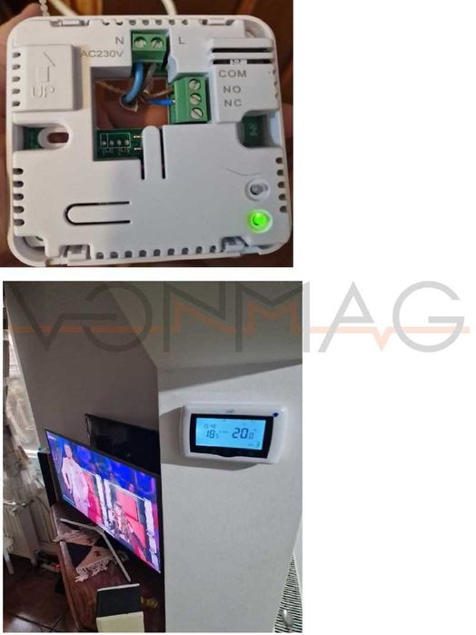 Termostat Smart Wi-Fi wireless PNI CT36 WiFi pentru control centrala termica de la distanta nou