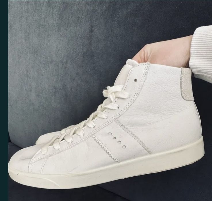 Teniși Ecco pentru femei, albi, casual, stil street(marimea 39),