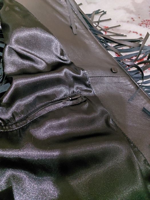 Кожаный женский плащ Турция р.М