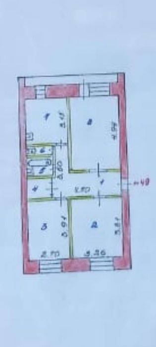 Продам квартиру 3-х комнатную