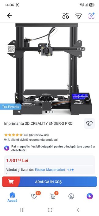 Vând imprimanta 3 d