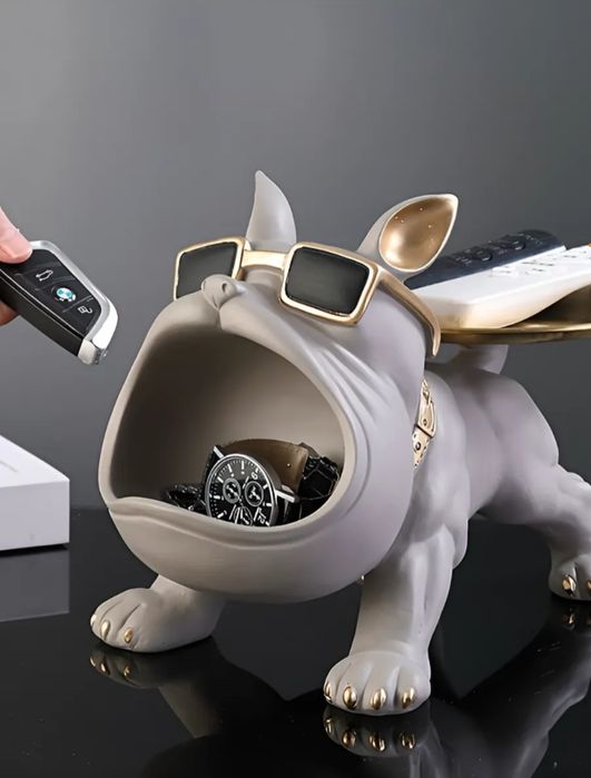 Конфетница ключница статуэтка Бульдог