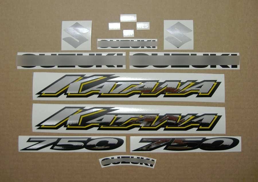 Стикери Сузуки 750 Катана 2000г.-2007г. Suzuki Katana gsxf к1 лепенки