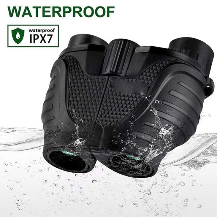 Binoclu 10x25 pentru adulti si copii, Zoom optic 10x, Negru