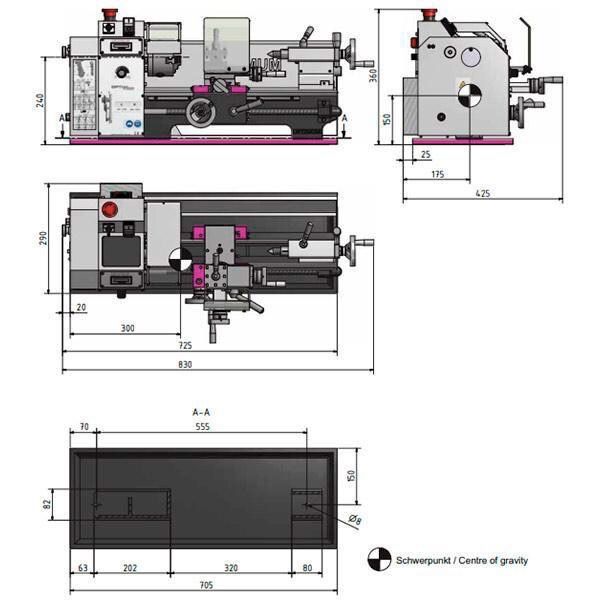 Новый Настольный токарный станок TU2004V