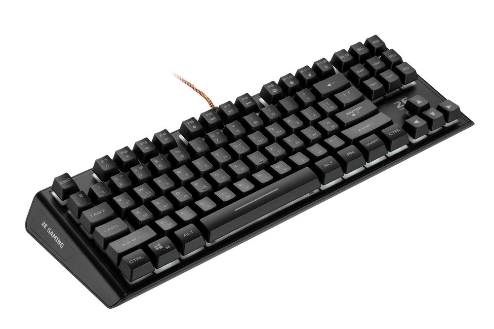 } Клавиатура игровая 2E GAMING KG355 LED 87key USB Black Ukr