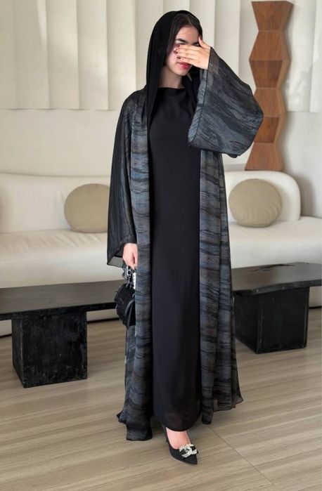 Дубай Абая с шарфом Дубай оригинал легкие