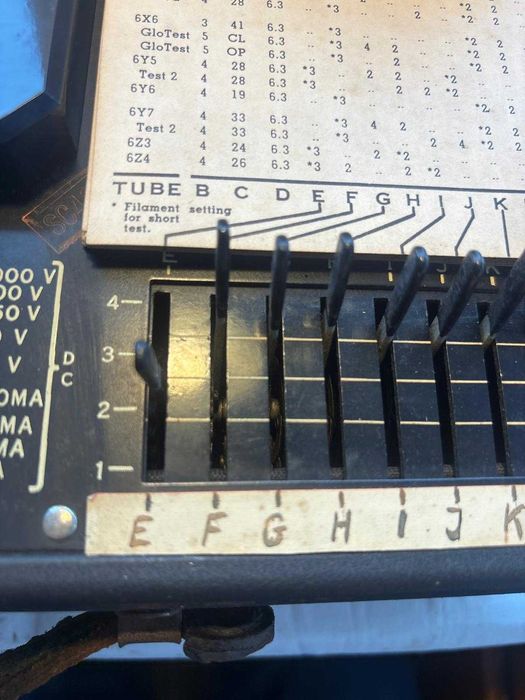 Catometru / Tube Tester TRIPLET 1183-SC – model militar (USA)