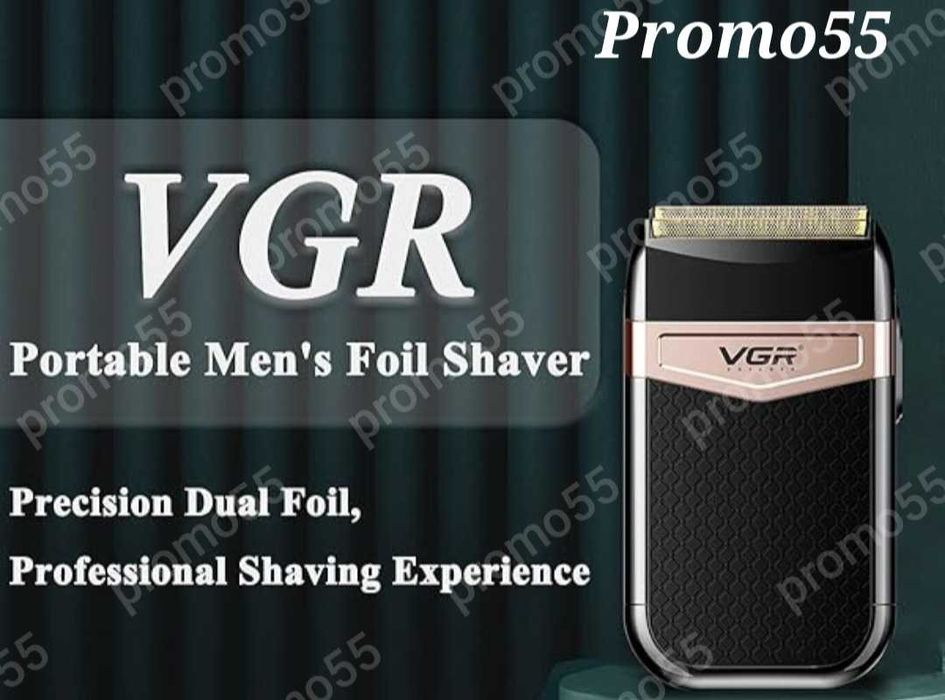 Безжичен Електрически Шейвър Водоустойчива Самобръсначка VGR V-331