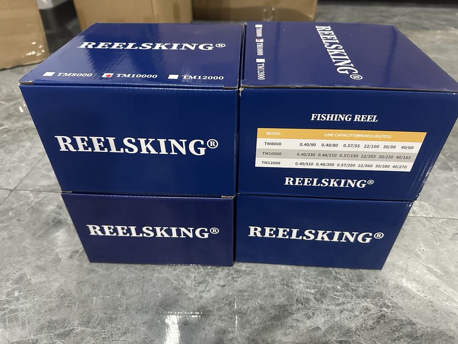 Set 4 lansete FL Ultra Team Carp 3.90m, 3.75lbs + 4 mulinete REELSKING TM10000