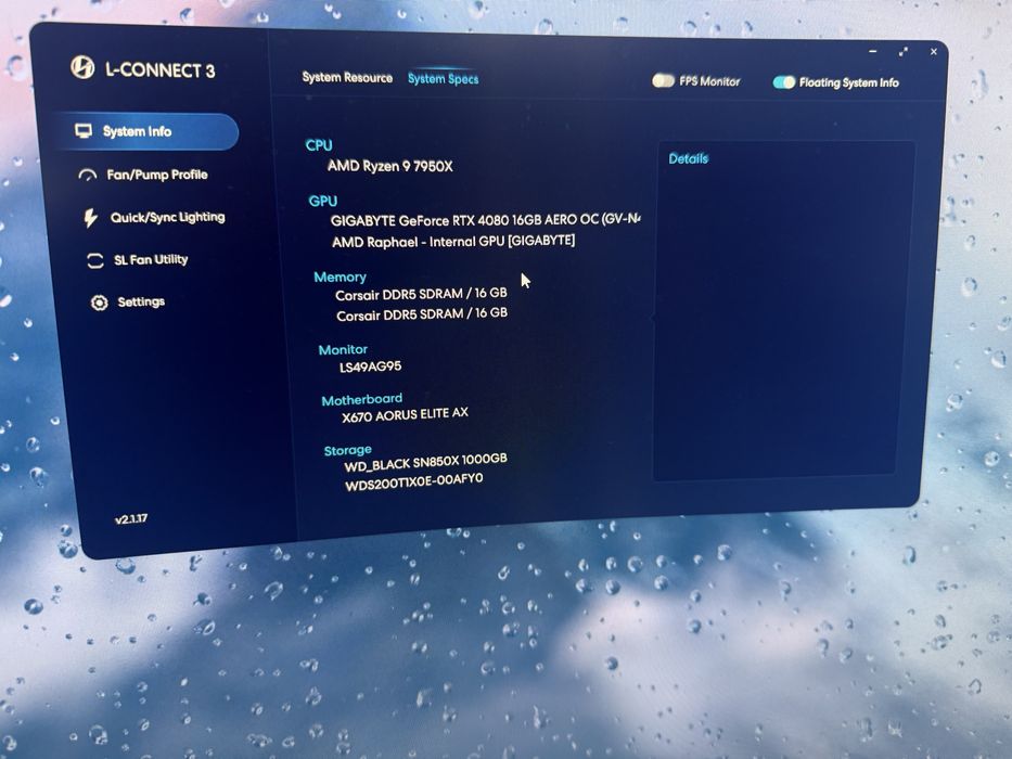 Setup complet PC gaming RTX 4080 + Samsung Odyssey Neo G9”