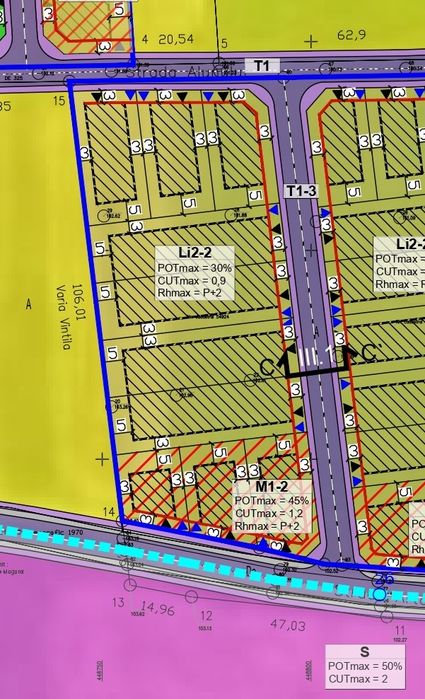 Teren intravilan Caracal Str. Artarului - loturi case