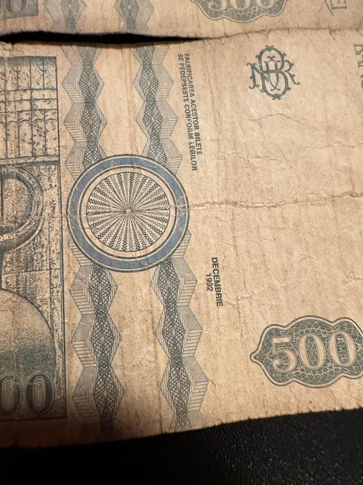 Vând bancnote de 500 lei din 1992