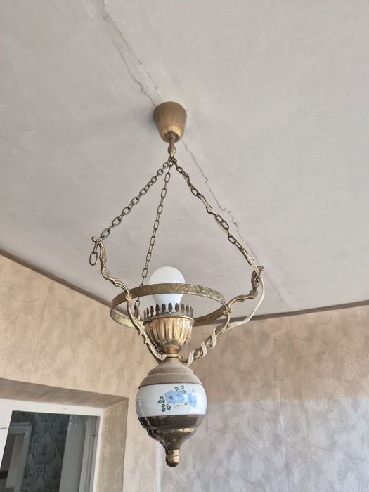 Люстра чешская с плафоном 2 штуки