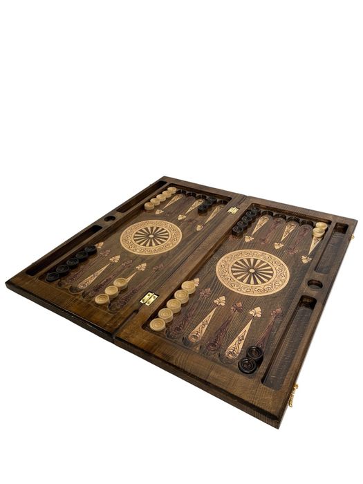 Joc sah si table din lemn masiv lucrat manual. Set table Royal 10013